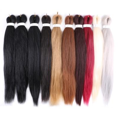 China Pre Stretched Braiding Hair Hot Water Set Synthetic Hair Bundles Yaki Hair Texture TZ Braid Ez Pre Stretched Braiding Hair for sale