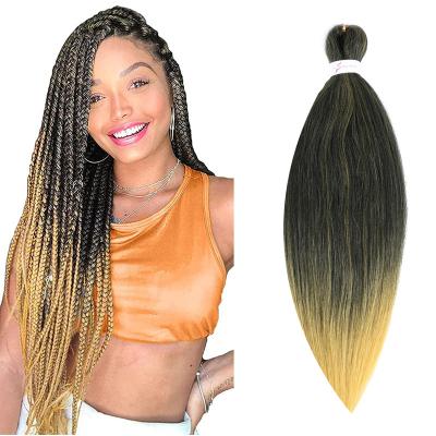 China U-Tip Synthetic Hair Braiding Hair Extensions Crochet Hair Ombre Expression Braids Pre Stretched Easy Braid For African for sale