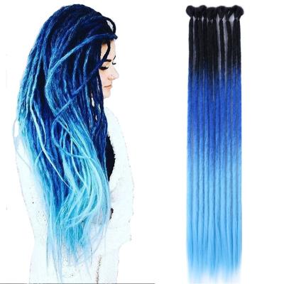 China 22inch Synthetic Dreadlocks Crochet Hair Wholesale Ombre Color Dreadlocks Crochet Hair 22inch Faux Locs Dreadlocks Hair Extensions for sale