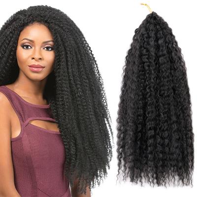 China Wholesale Brazilian Curly Ombre Hair Extension Synthetic Braiding Kinky Curly Braids Crochet Hair for sale