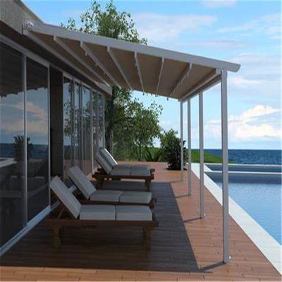 China Side Screen Waterproof Outdoor Aluminum Umbrella Modern Pergola for sale