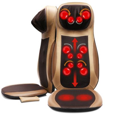 China Electric Car Portable Home Masaje Full Back Pain Relief Electric Body Kneading Personal Upper Shiatsu Car Seat Massager Cushion For Car for sale