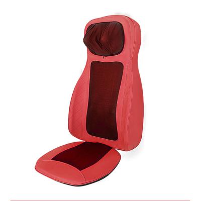 China Full Electric Lumbar Body Back Pain Relief Neck and Back Cheap Car Seat Massage Heated Kneading Cushion for sale