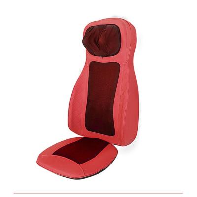 China Electric Body Body Care Kneading Deeply Pressing Full Vibration Rolling Back Heated Vibrating Shiatsu Car Massage Pad for sale