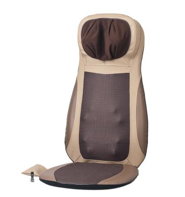 China Body Electric Cojin De Masaje Pad Kneading Shiatsu Massager Car Waist Heat Vibration Cushion Back Massager for sale