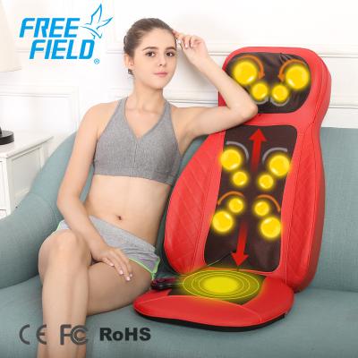 China Full Cojin De Masaje Body Infrared Electric Airbag Seat Shiatsu Passionate Back Pain Relief Car Back Massage Cushion With Neck Massager for sale