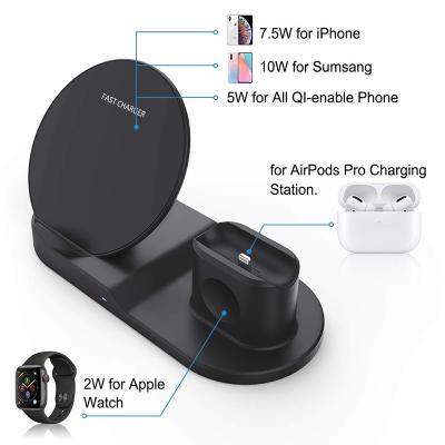 China Mobile Phone Source Manufacturer HEITUO Products Remote Wireless Charger Portable 3 in 1 Wireless Charger for sale