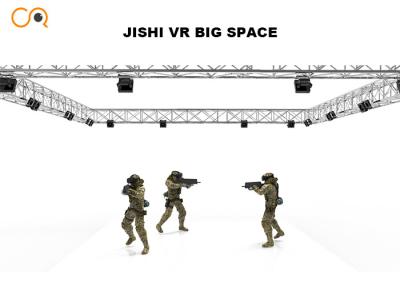 中国 FRP + Oculusの切れ間のVrのヘッドホーン/バックパックの射撃のゲームが付いている鋼鉄VRスペース ゲームのシミュレーター 販売のため