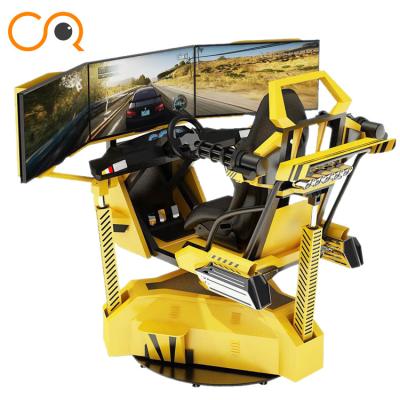 China Carro louco realístico VR que compete o simulador com sistema bonde do cilindro à venda