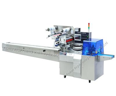 China Flow Wrapp Machine For Tray Vegetable Fruit BG-600W 110V and Stainless Steel Te koop