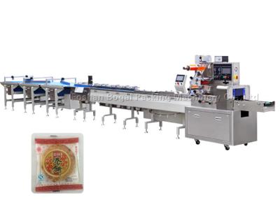 China Flow Packaging Machine 304 Stainless Steel Bakery Products Food Wrapping for sale