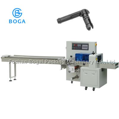 China Saco horizontal automático do fluxo do bocal do radiador do envoltório do fluxo que embala 220V à venda