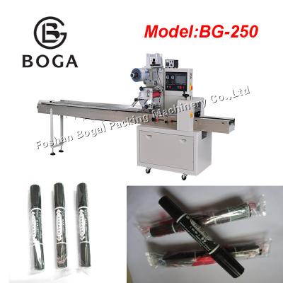 China Stable  Horizontal Flow Pack Machine / Flow Pen Packaging Machine Semi Auto for sale