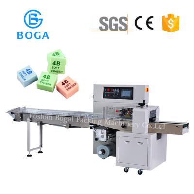 China Horizontal Flow Wrap Machine Plasticine Stationery Packing CE Certificate for sale