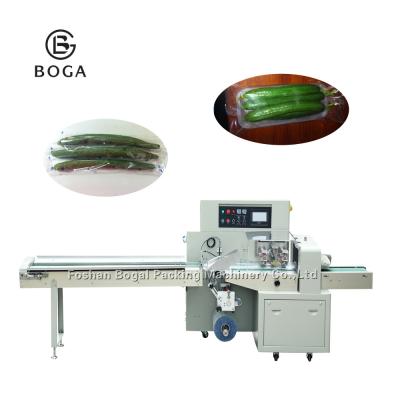 China Flow Pillow Wrapping Machine / Orange Lemon Fruit Packing Machine 2.4KW for sale