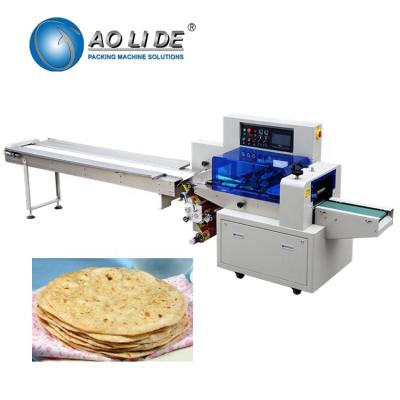 China Manufacturer automatic high speed flow Brioche sandwich French pita Croissant sliced arabic bread packing machinery price à venda