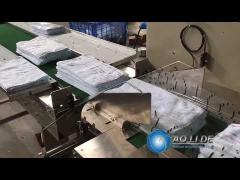 Automatic Horizontal Flow Wrapper for packaging 4 pieces big hotel towels