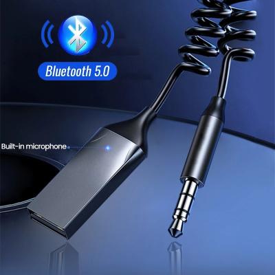 China New AUX car. Factory Bluetooth Handsfree Receiver Audio Cable Kit Model Handsfree Bluetooth With Microphone for sale