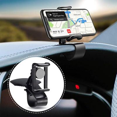 China Adjustable Car Phone Holder 360-Degree Rotation Cell Phone Holder Suitable for 4-6.5 Inch Smartphones, Rotating Dash Clip Mount for sale