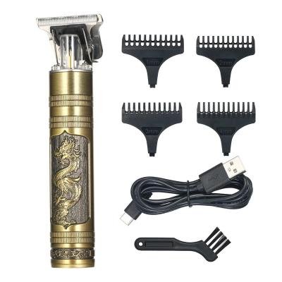 China Outdoor Cordless Rechargeable Hair Trimmer Electric Hair Clippers USB Hair Cutting Kit for sale