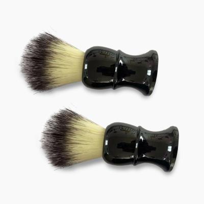 China Low MOQ Private Label Vegan Bristle Hair Shaving Brush Bamboo Synthetic Shaving Brush Set for sale