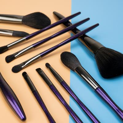 China Angular blush fashion purple makeup brush 11 beginner makeup brush makeup brush semple for sale