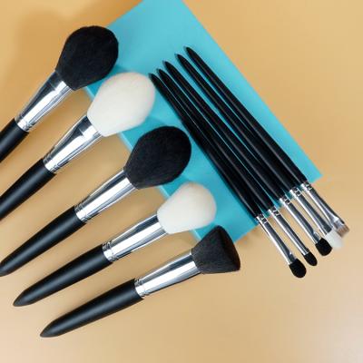 China Angular Blush Low MOQ 10 Pieces Professional Makeup Brush Set Private Label Customized Wholesale for sale