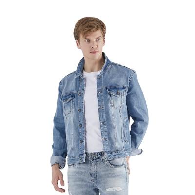 China Wholesale Custom Boy Men's Clothing Casual Slim Style Breathable Stone Winter Classic Stylish Men's Denim Coat Lattice Jackets for sale