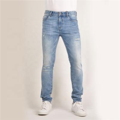 China Skin Feel Cut Set Offer Pocket Denim Elastane Polyester Mens Street Ripped Designer Pants Ripped Jeans In Cheapest Price for sale