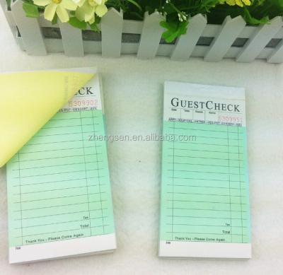 China paper & Cardboard Guest Check Register Book for sale