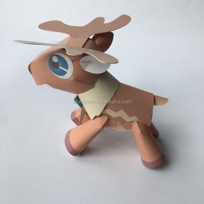 China Cute DIY TOY DIY 3D Paper Model Animals Picture Kids Toys for sale