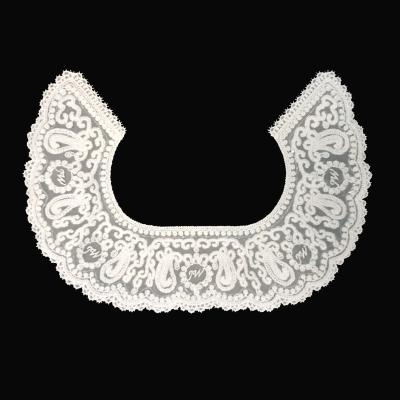 China Viable Wholesale Embroidery Collar Bead Lace Manufacturer Polyester Water Soluble Fabric for sale