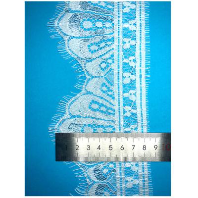 China Viable Nylon Net Fabric Embroidery Lace Trims 2021 New Flowers Lace-001-7 for sale