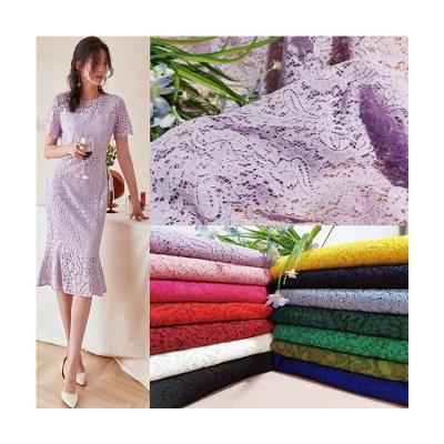 China Environmental Protection Favorable Price Wedding 3d Flower Lace Embroidered Fabric Lightweight Textile for sale