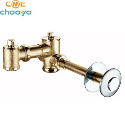 China Modern Push Button Brass Wall Hidden WC Drain Valve for sale