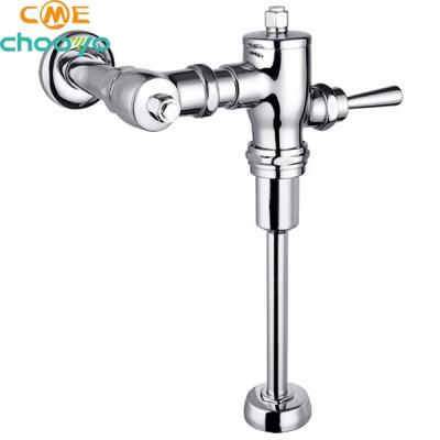 China Modern factory hot sale push button type time-delayed time-delayed concealed box shaped urinal flush valve for sale