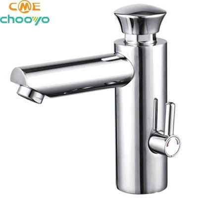 China Metered Faucets Basin Faucet Bathroom Faucet Chrome Plated Basin Mixer Tap for sale