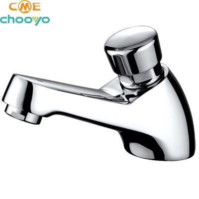 China New Design Chrome Zinc Faucets Single Metered Basin Sink Cold Water Faucet Bathroom Faucet for sale