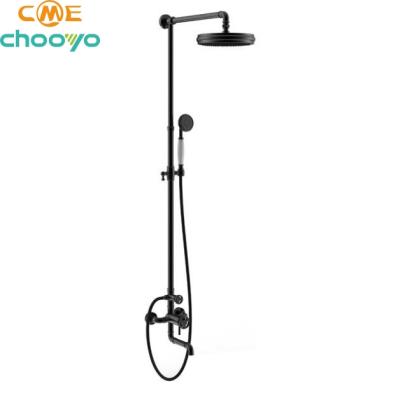 China With Sliding Bar Hotel Rainfall Shower Set Concealed Electric Shower Rain Shower Mixer for sale