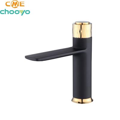 China Faucets Bathroom Faucet Black Color Metered Finish Faucet for sale