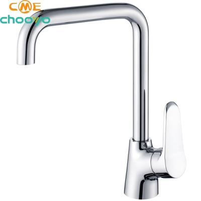 China Lead Free Brass Deck-Mounted Sense Faucets Reliable Performance Single Lever Hot And Cold Water Supply For Kitchen Faucet for sale