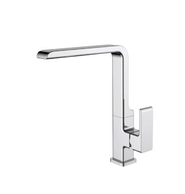 China Classic Sense Faucets Various Styles Sliver Color Stainless Steel Body Pull Down Single Water Kitchen Faucet for sale