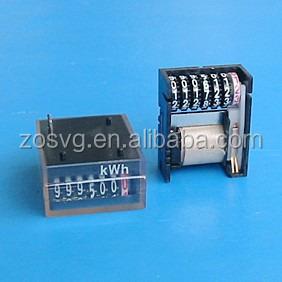 China electromagnetic counter, stepper motor counter accumulator for dinrail meter ZOSVG-S61 for sale