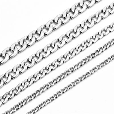 China Streetwear Hip Hop Mens Lead Nickel Free Jewelry Wear Stainless Steel NK Figaro 1 To 1 Chain Necklace for sale