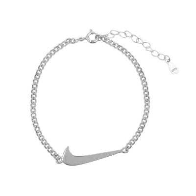 China Vintage Street Lead Free Nickel Free 925 Style Crinkle Hip Hop Silver Plated Brass Bracelet for sale