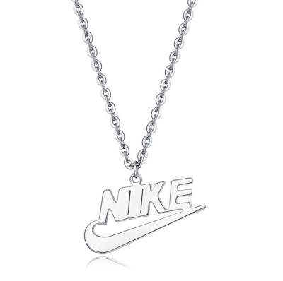 China Nickel Free Lead Free Vintage Stainless Steel Silver Street Style Hiphop Swirl Pendant Necklace for sale