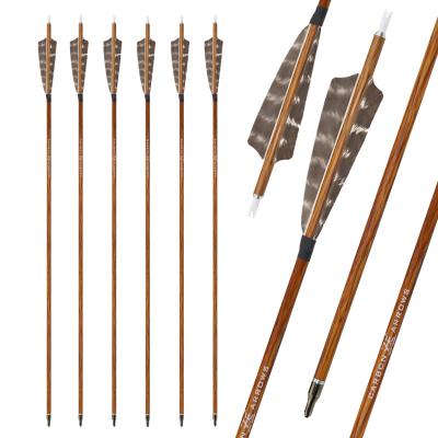 China Fit for Compound Bow / Recurve Pure Carbon Bow Arrow Shaft Inner Diameter 6.2MM Compound for Recurve Bow Carbon Arrow Archery Shaft for Hunting for sale