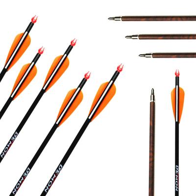 China Fit For Compound Bow / Recurve Arrow Shaft Spine 300-800 Vane Compound Bow Hunting Archery Bow Archery Carbon Arrows Shaft for sale