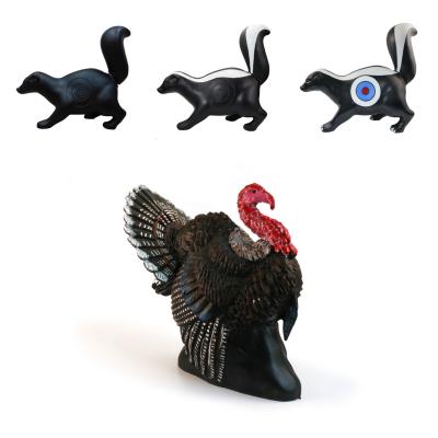 China Self-Healing Material Archery 3D Target Animal Foam PU Shape Turkey Skunk Design Arrow Hunting Target Decoration for sale