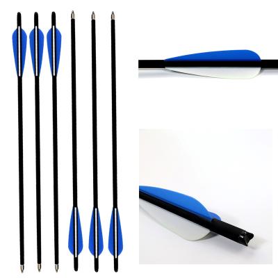 China Fit For Crossbow Hunting Archery Carbon Crossbow Mixed Bolt With TPU Paddles Field Tips Fit For Outdoor Crossbow Shooting for sale